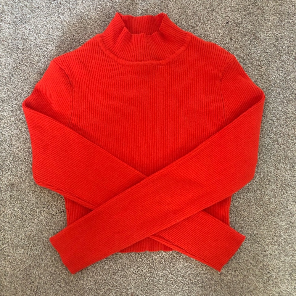 DIVIDED H&M CROPPED LONG SLEEVE TURTLENECK
